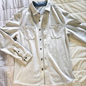 Laguna Men's Gray Button-Up Shacket. Size S